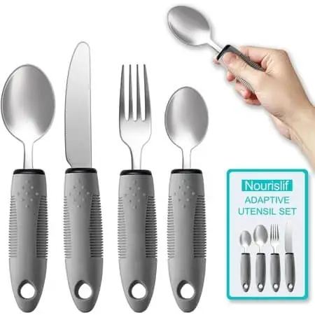 Adaptive Utensils 4pcs For Hand Tremors