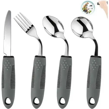 Adaptive Utensils for Elderly 4 Piece